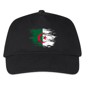 Algerien Flagge used - Kinder Basecap - Schwarz - Vorne