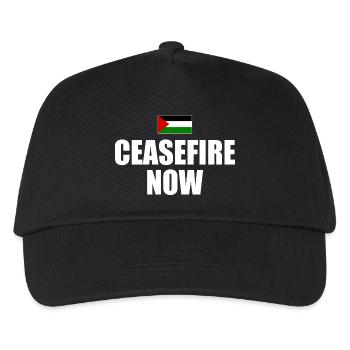 ceasefire now - Kinder Basecap - Schwarz - Vorne