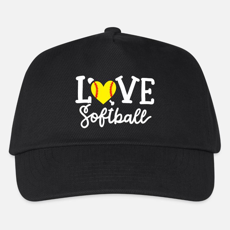 Softball-Spieler Softball - Kinder Basecap - Schwarz