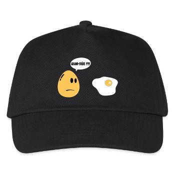 Grand Frère oeuf - Casquette de baseball Enfant - noir - Devant