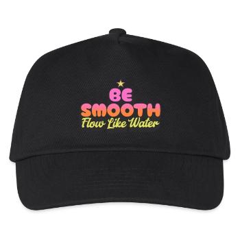 Be Smooth Flow Like Water - Kids’ Baseball Cap - black - Front