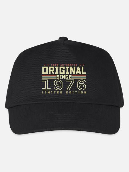 Original 1976 Retro 1976 Geburtstagsgeschenk 1976 - Kinder Basecap - Schwarz