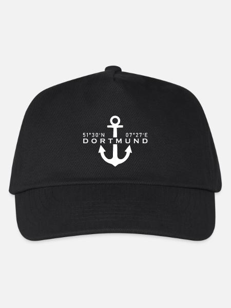 Dortmund Anker Design - Kinder Basecap - Schwarz