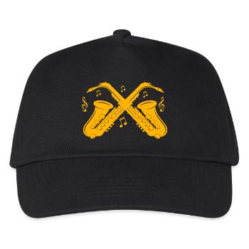 Sax saxophone saxophone - Kids’ Baseball Cap - black - Front