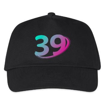 Number 39 multicolor - Kids’ Baseball Cap - black - Front
