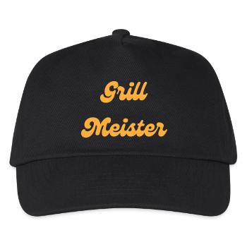 Grill Meister - Kinder Basecap - Schwarz - Vorne