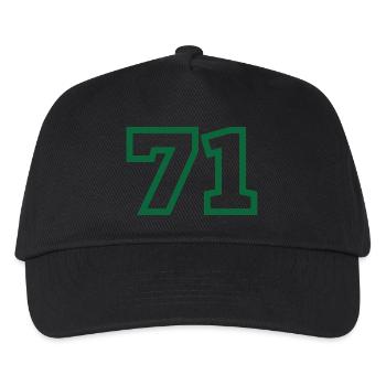 Nummer 71 Sport - Kinder Basecap - Schwarz - Vorne