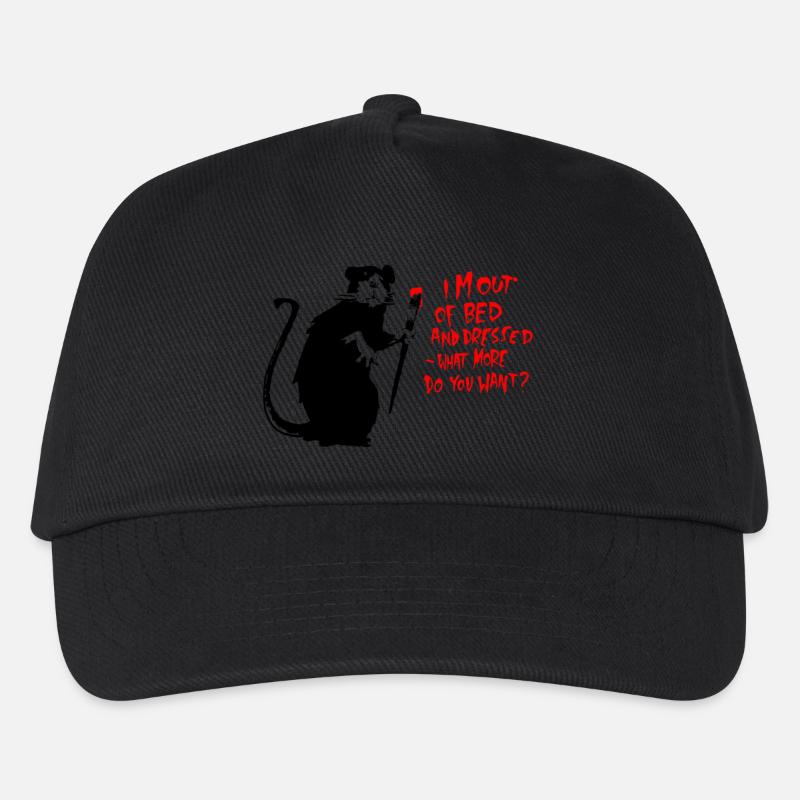 out of bed - Kinder Basecap - Schwarz
