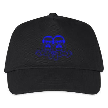 Babys Coole 2 DJ Süße Kleinkinder Team Brüder Crew - Kinder Basecap - Schwarz - Vorne