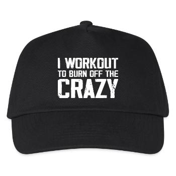 I Workout To Burn Off The Crazy Funny Workout - Casquette de baseball Enfant - noir - Devant