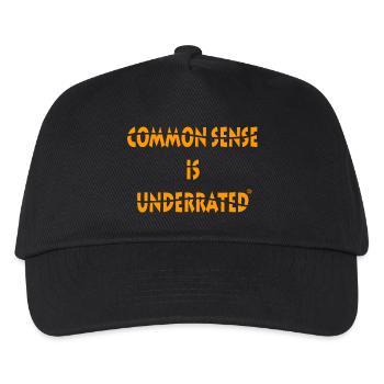 Common sense is underrated - Kids’ Baseball Cap - black - Front