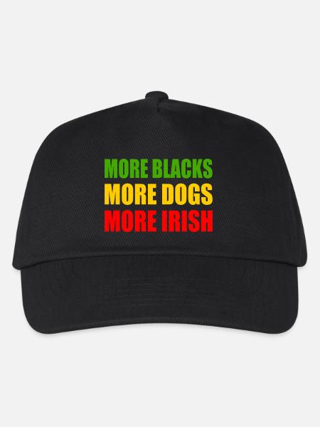 more blacks more dogs more irish - Kinder Basecap - Schwarz
