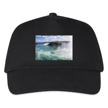 Panorama de la ville de Niagara et des chutes du Niagara - Casquette de baseball Enfant - noir - Devant