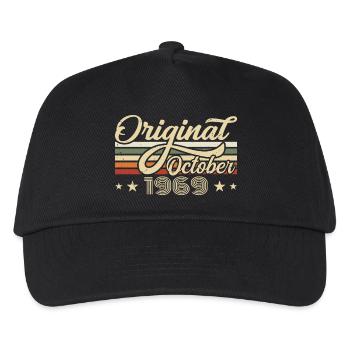 October 1969 Birthday in October - October 1969 - Kids’ Baseball Cap - black - Front