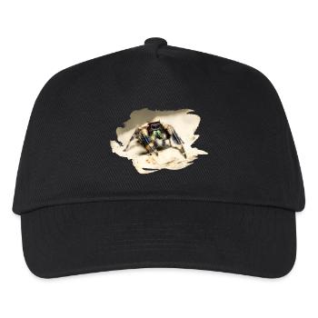 phidippus otiosus jumping spider, spring spinne - Casquette de baseball Enfant - noir - Devant