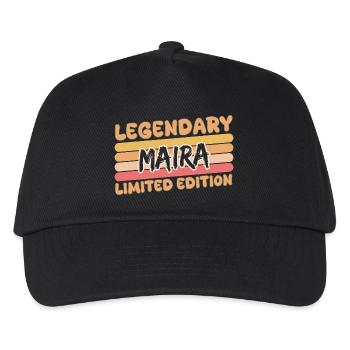 Name Maira - Kids’ Baseball Cap - black - Front