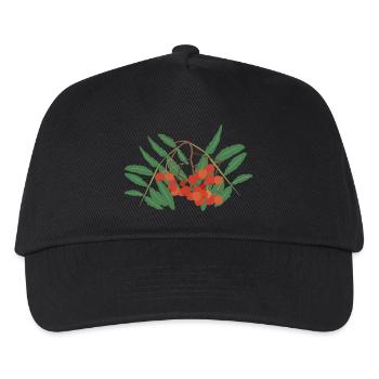 Rowan berries - Kids’ Baseball Cap - black - Front