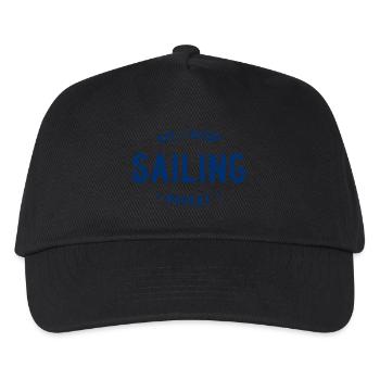 Eat Sleep Sailing Repeat - Kids’ Baseball Cap - black - Front