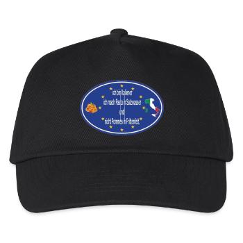 Ich bin Italiener - Kinder Basecap - Schwarz - Vorne