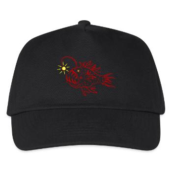 Ein Laternen Fisch - Kinder Basecap - Schwarz - Vorne