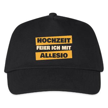 Geschenk für Allesio - Kinder Basecap - Schwarz - Vorne