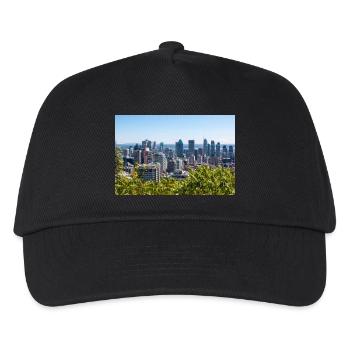 Vue panoramique Centre Ville Montréal (Centre-ville) - Casquette de baseball Enfant - noir - Devant