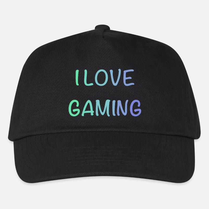 I Love Gaming  - Kinder Basecap - Schwarz