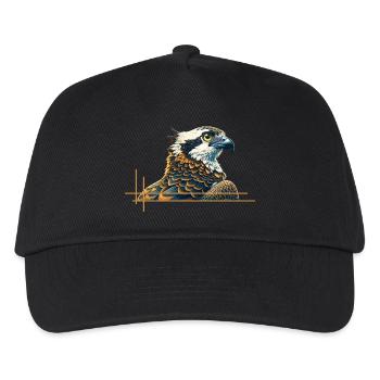 Prächtiger Falke - Kinder Basecap - Schwarz - Vorne