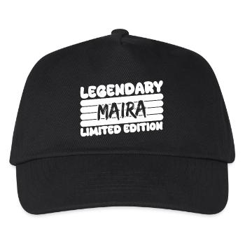Name Maira - Kids’ Baseball Cap - black - Front