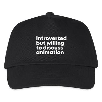 Animation - Kids’ Baseball Cap - black - Front