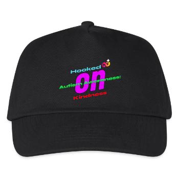Autism Awareness Hooked on Kindness - Kids’ Baseball Cap - black - Front