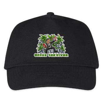 Office Survivor - Funny cartoon for office work - Kids’ Baseball Cap - black - Front