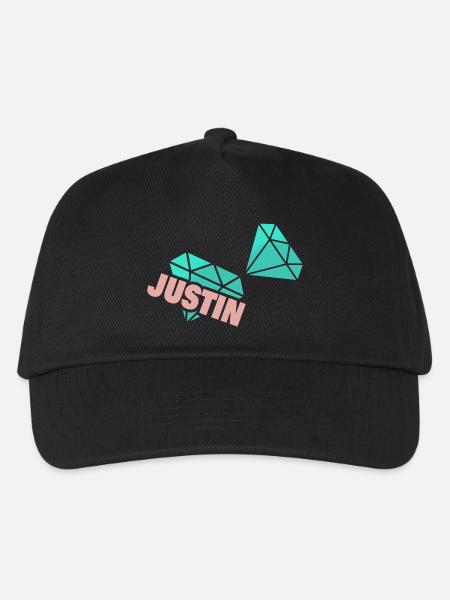 Papa Justin - Kids’ Baseball Cap - black