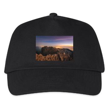 Alpenglow on the summit of mt Olympus in Greece - Kids’ Baseball Cap - black - Front