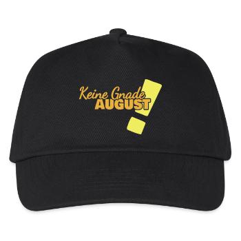 Geschenk für August - Kinder Basecap - Schwarz - Vorne