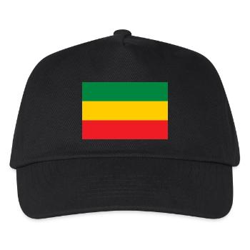Flag of the Reggae Rasta Jah Rastafari Roots - Kids’ Baseball Cap - black - Front