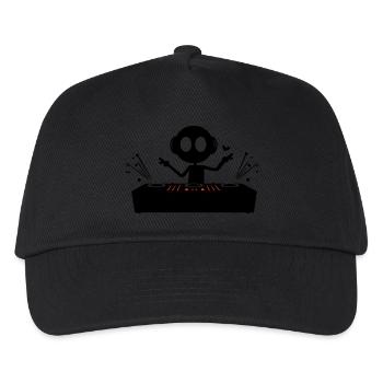 DJ Party Turntables - Kinder Basecap - Schwarz - Vorne