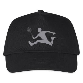 Badminton players - Kids’ Baseball Cap - black - Front