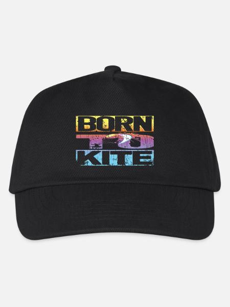 Kitesurfen Retro - Kinder Basecap - Schwarz