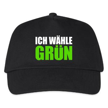I choose green - Kids’ Baseball Cap - black - Front