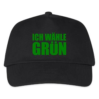 I choose green - Kids’ Baseball Cap - black - Front