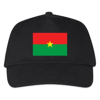 Burkina pectorisch - Kinder Basecap - Schwarz - Vorne