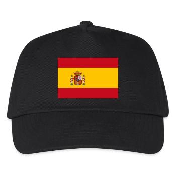 Spanien - Kinder Basecap - Schwarz - Vorne
