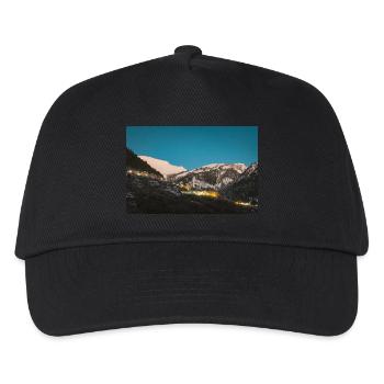 Alpen Glow On Agrafa mountain range in Greece - Kids’ Baseball Cap - black - Front