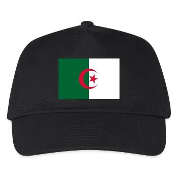 Algerien - Kinder Basecap - Schwarz - Vorne