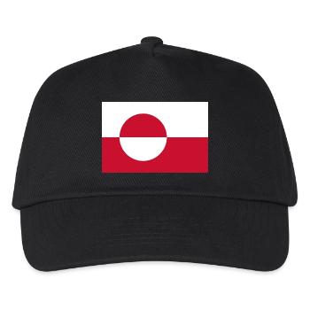 Grönland - Kinder Basecap - Schwarz - Vorne
