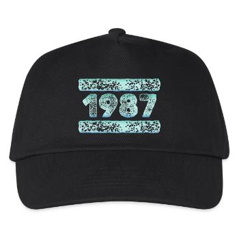 1987 - Kinder Basecap - Schwarz - Vorne