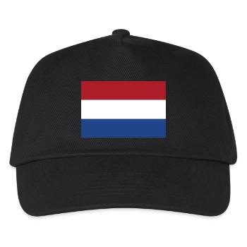 Niederlande - Kinder Basecap - Schwarz - Vorne