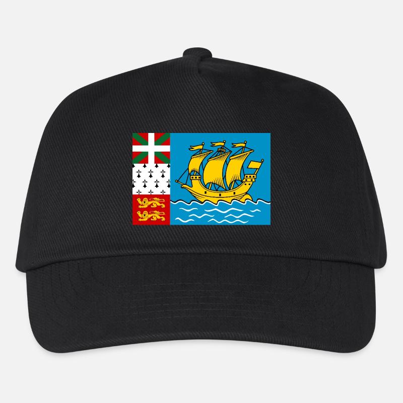 Drapeau de Saint-Pierre-et-Miquelon - Casquette de baseball Enfant - noir