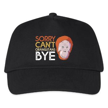 Orang-outan - Casquette de baseball Enfant - noir - Devant